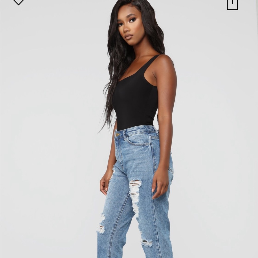 Fashion Nova Bodysuit - Black